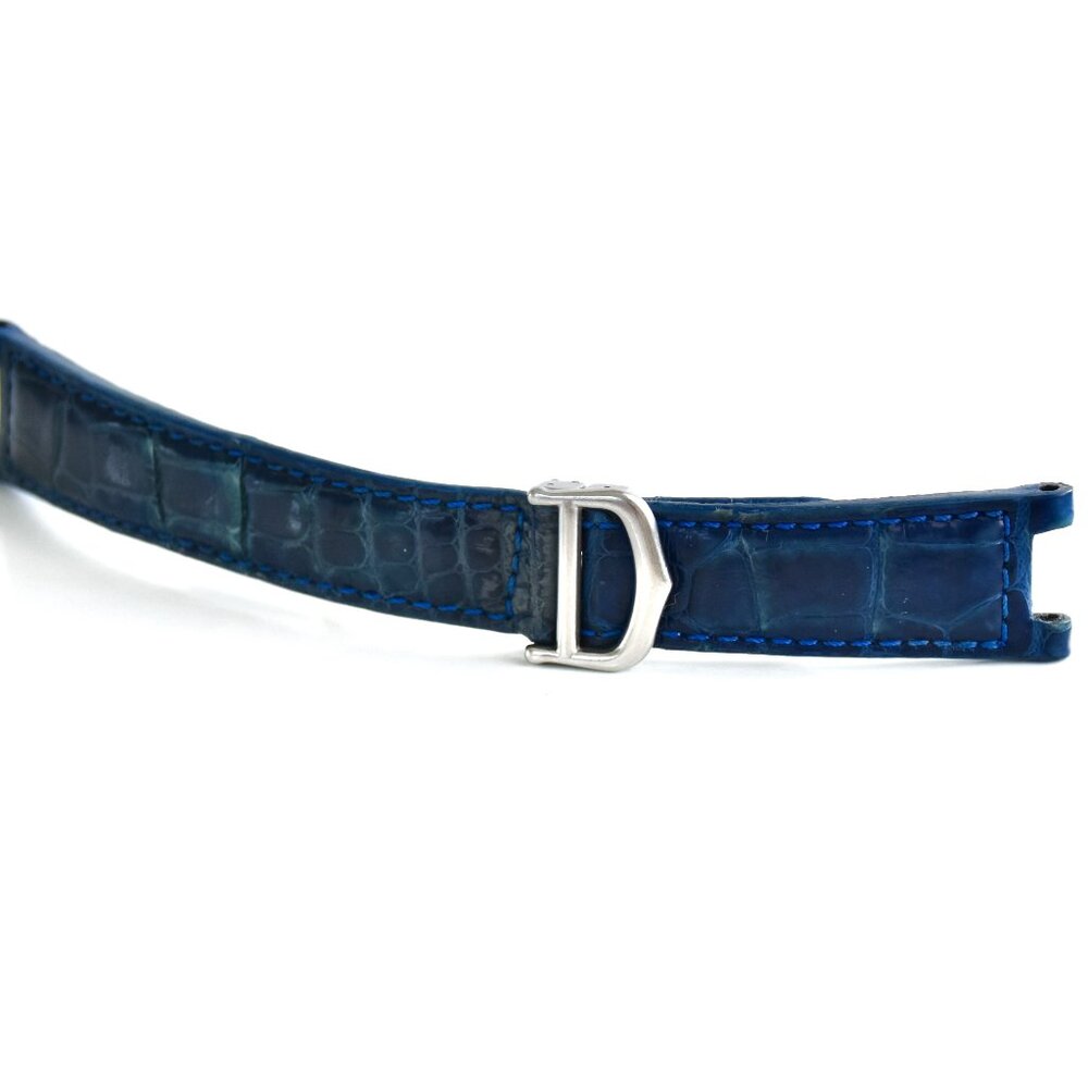 Cartier Crocodile Leather Strap and Stainless Steel Deployant Buckle Clasp - Picture 2 of 6